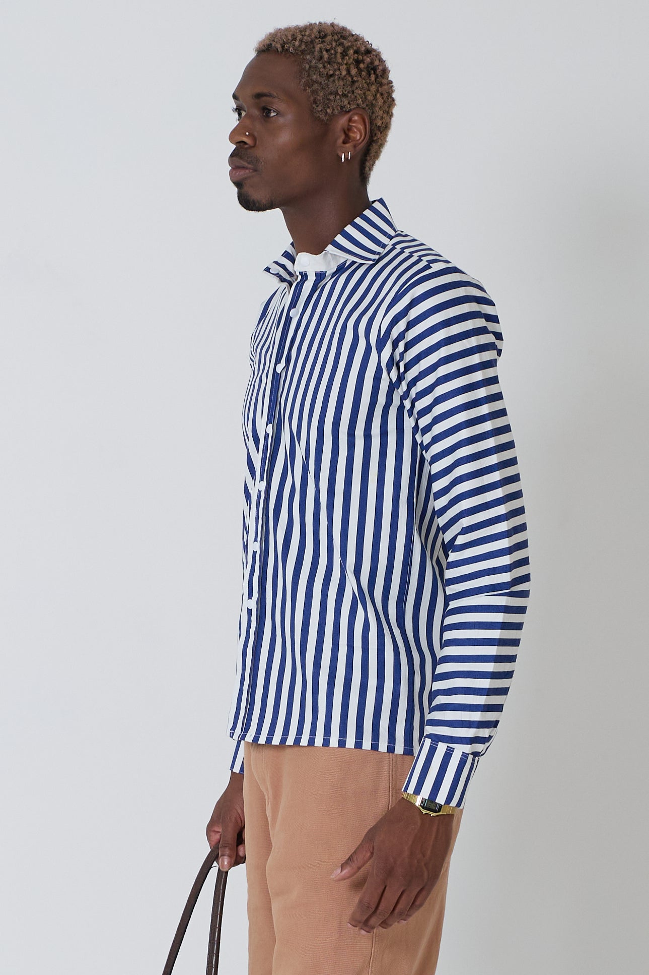 Men's Long-Sleeve Shirt with Collar