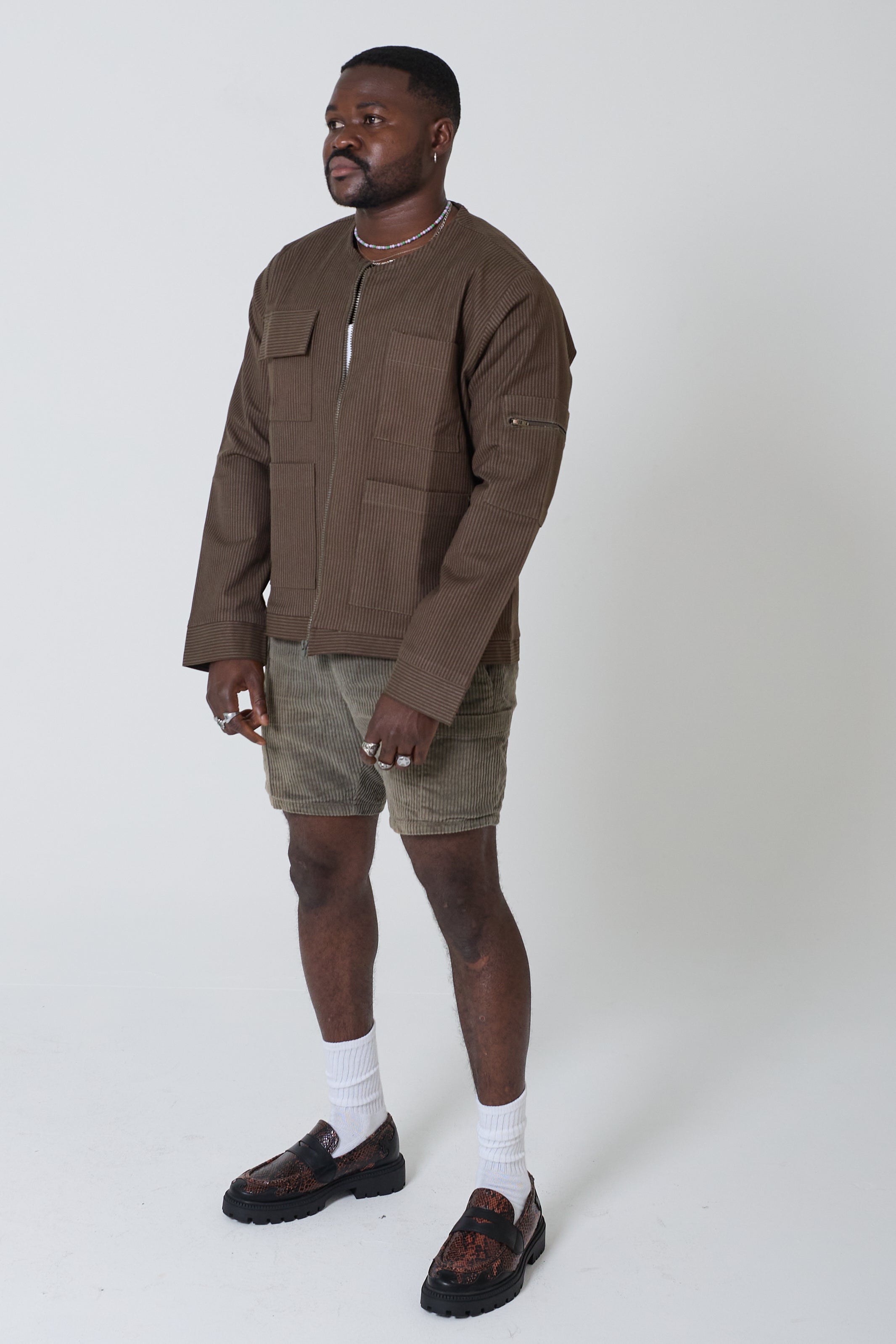 Men's Shorts with Four Side Pockets