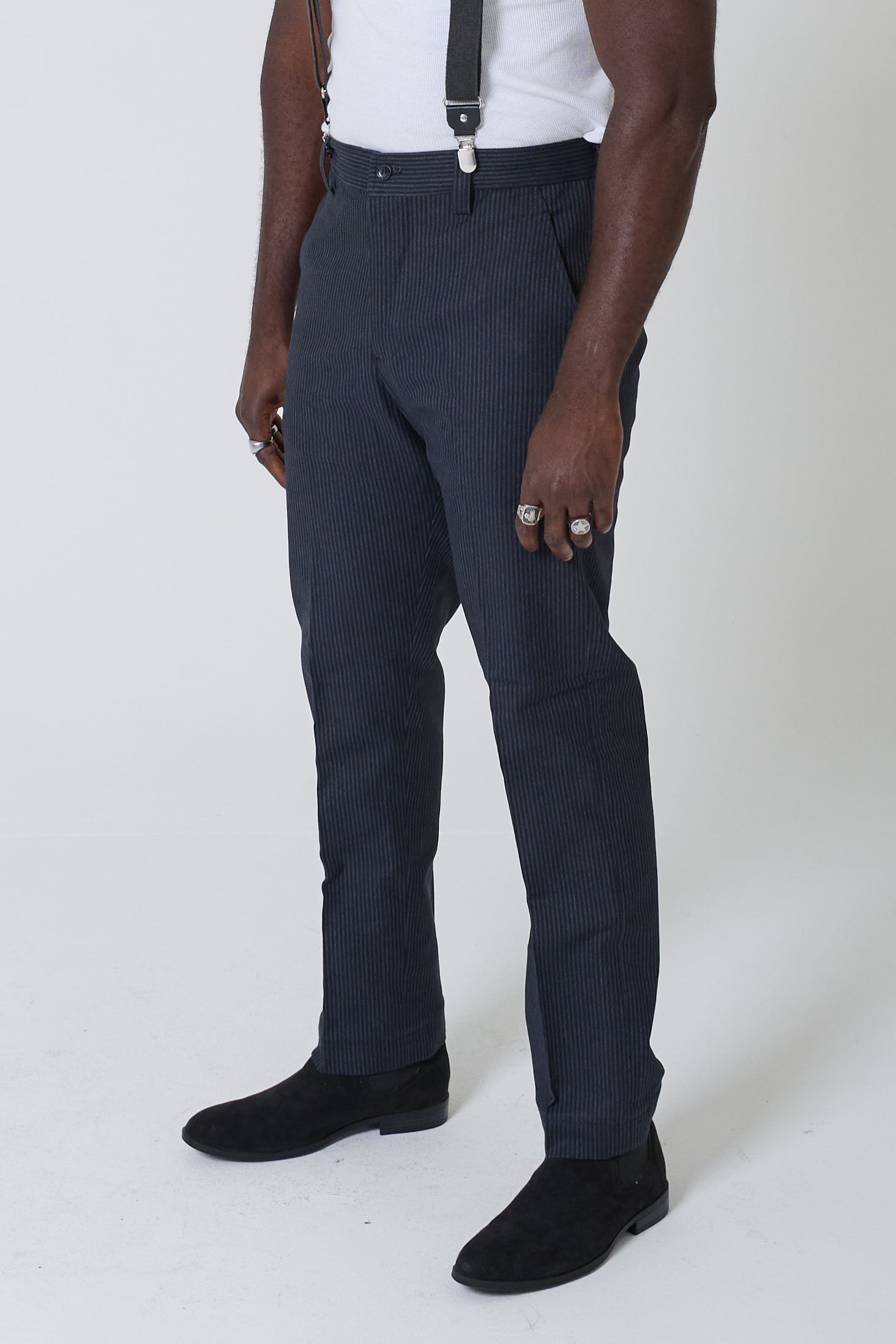 Men's Fitted Dress Pants with Pockets