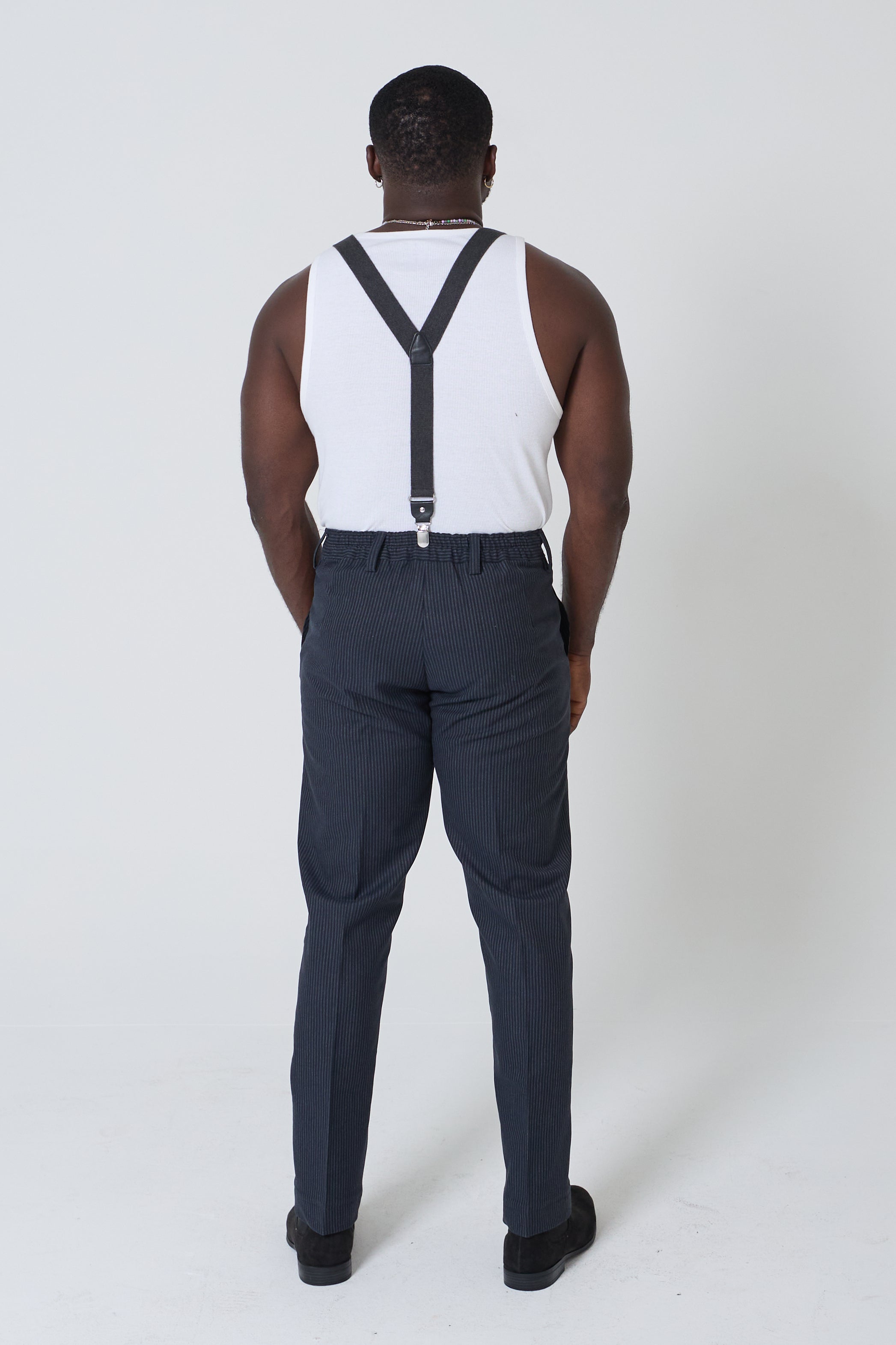 Men's Fitted Dress Pants with Pockets